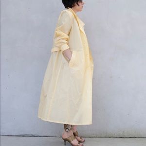 Vintage/ Banana yellow trench coat